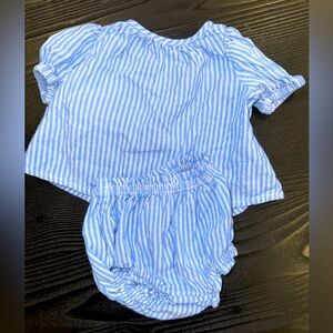 0-3 Striped Lightweight Outfit